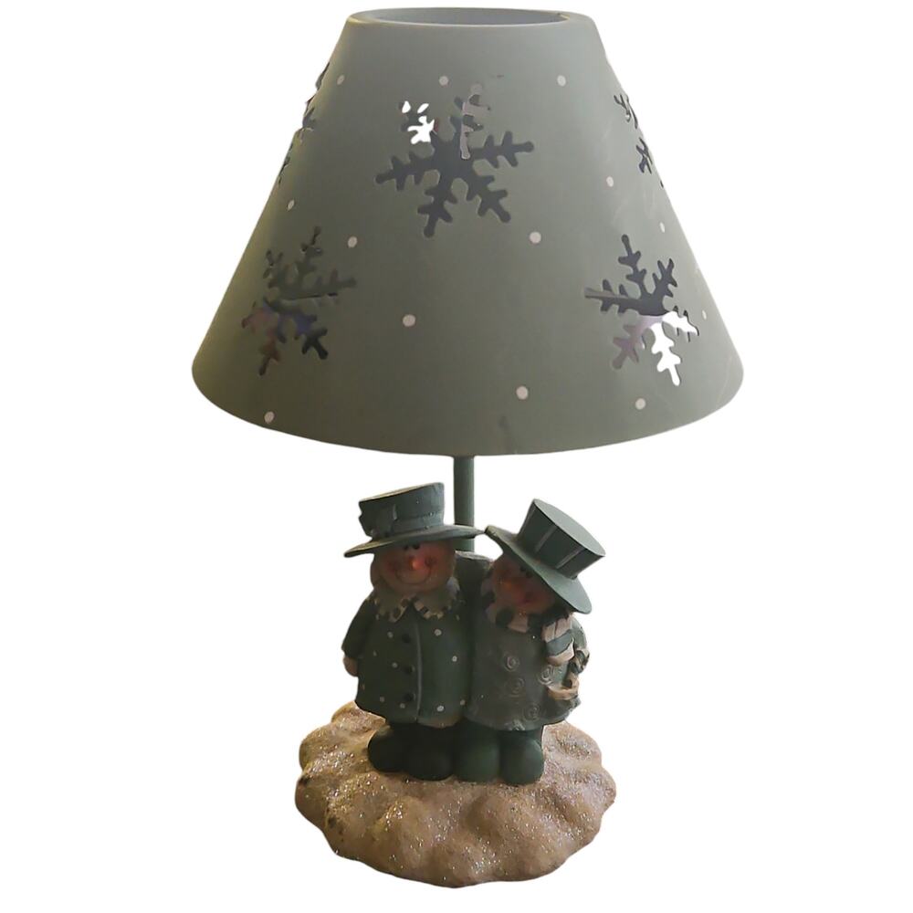 Snowman Tea Light Lamp Winter Decor